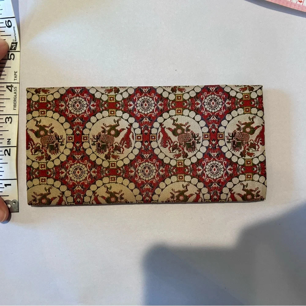 1960s‎ Brocade wallet “lion hunting” Pattern, Vintage, Japanese